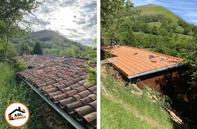 Rénovation de toiture Yvelines avant-après